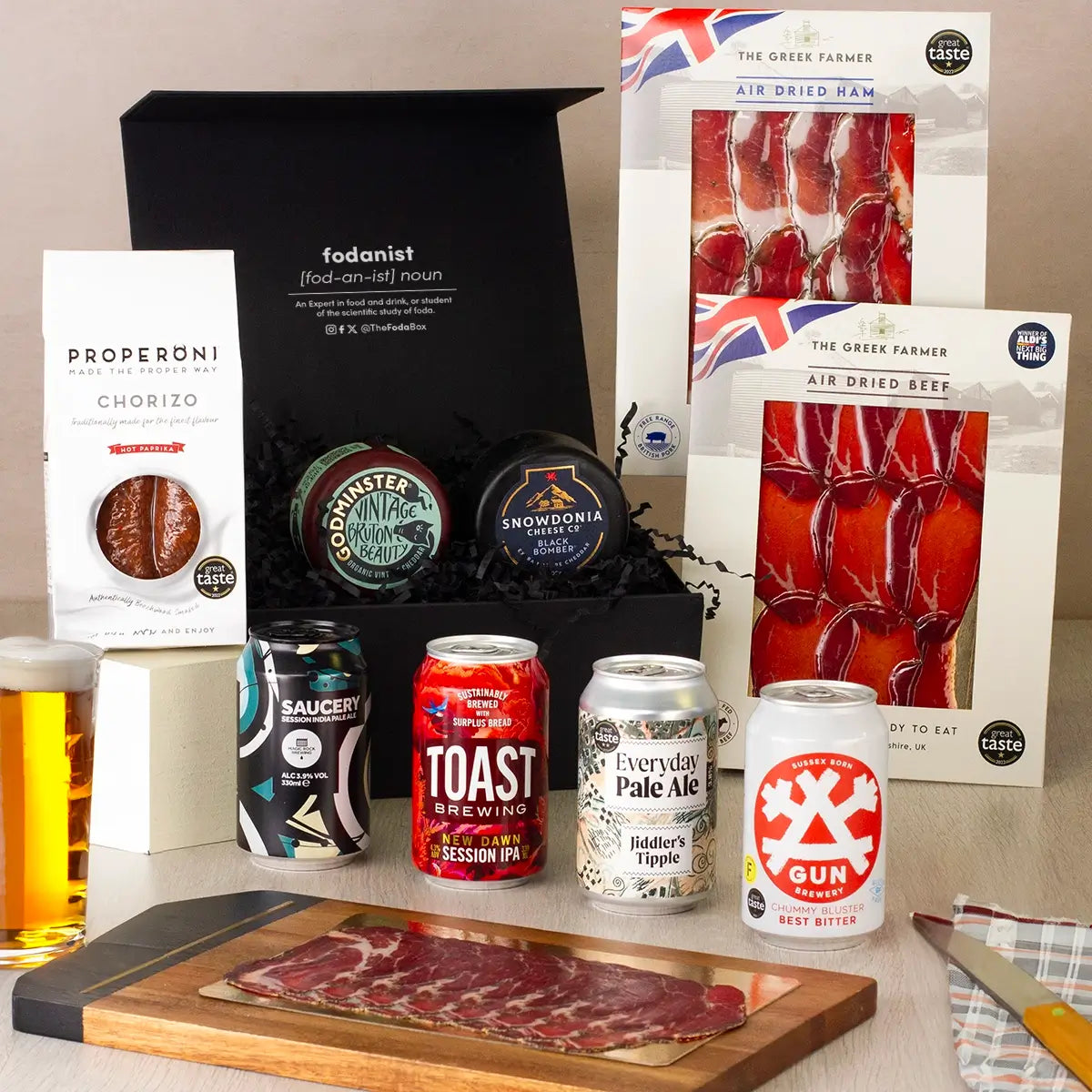 Craft Beer, Charcuterie and Cheese Gift Hamper