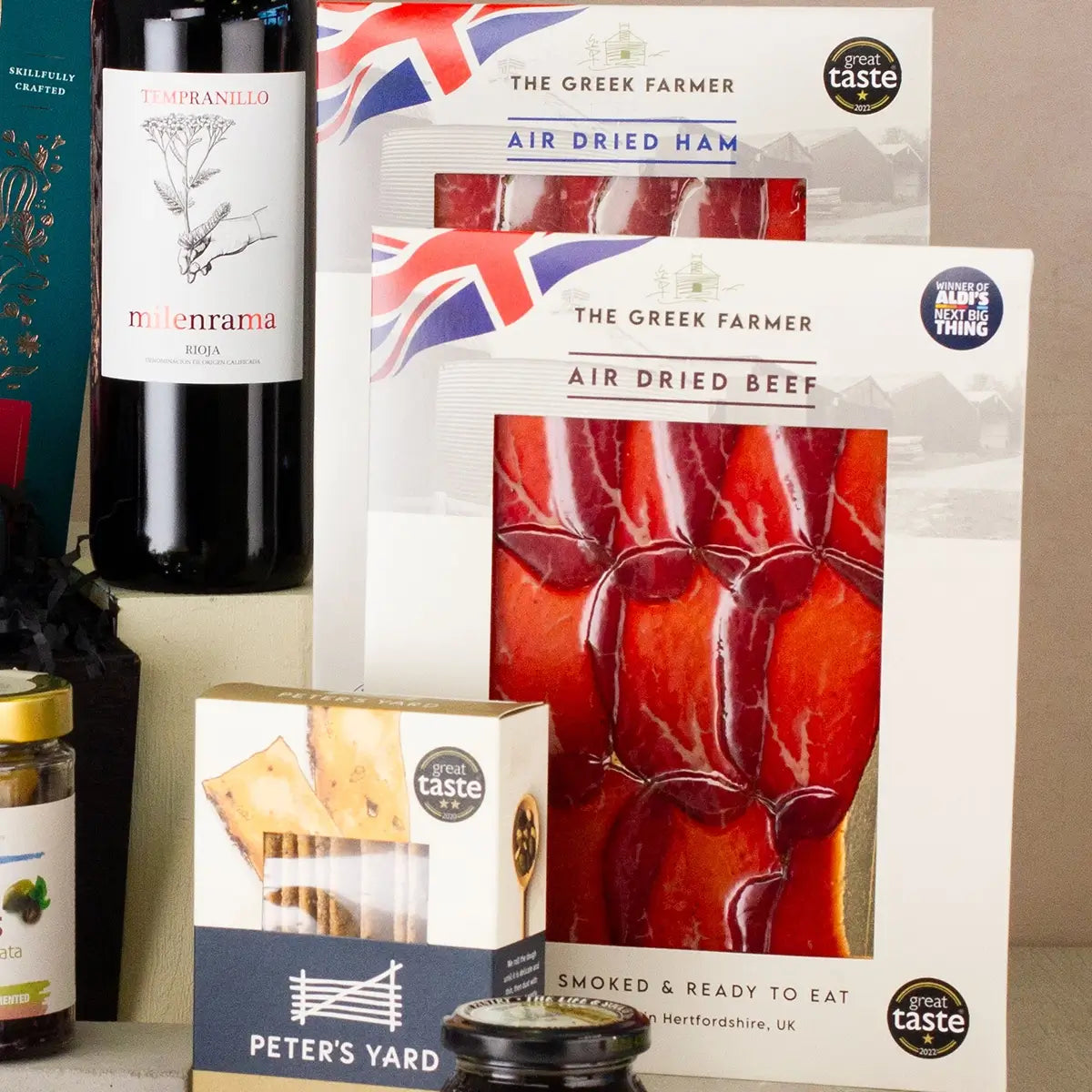 Red Wine, Cheese, and Charcuterie Gift Hamper