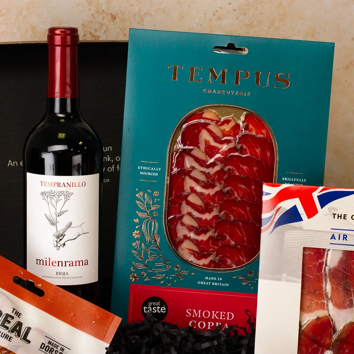 Deluxe Red Wine and Charcuterie Gift Hamper