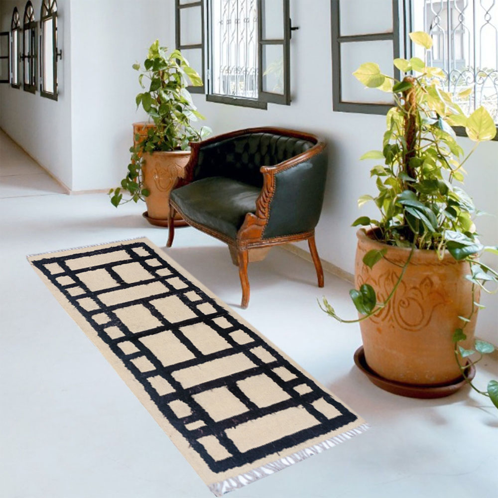 IKAT Oushak Kilim Rug - Sudd