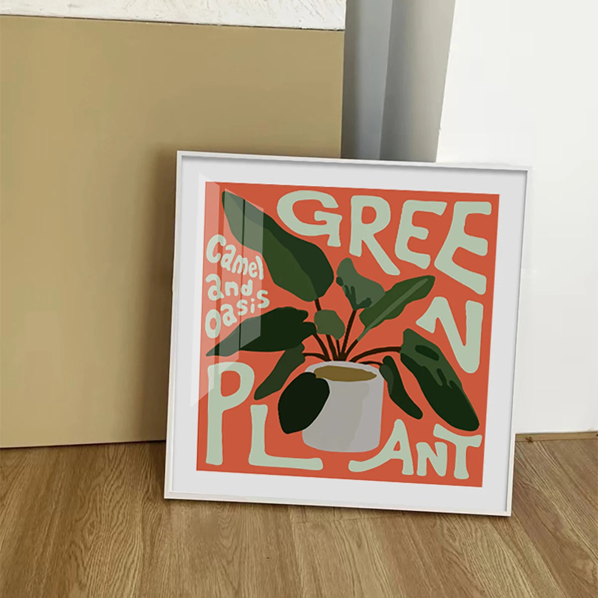 Green Plant Square Print - Sudd