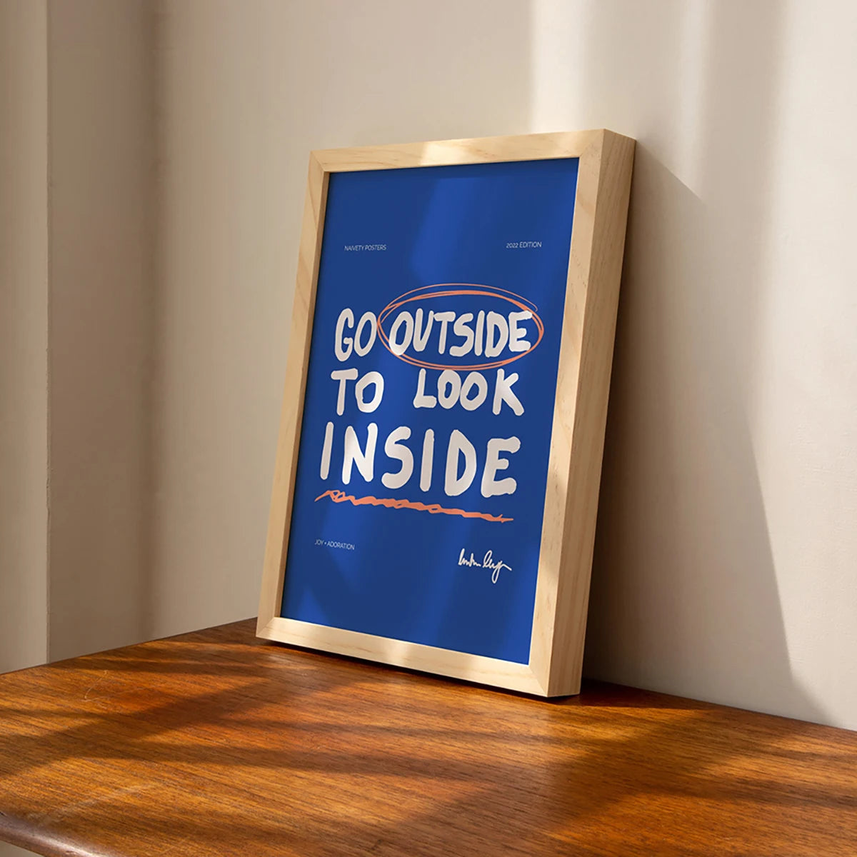 Go Outside to Look Inside Print - Sudd