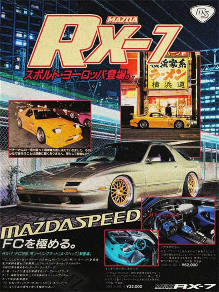 Japanese Mazda RX-7 Print