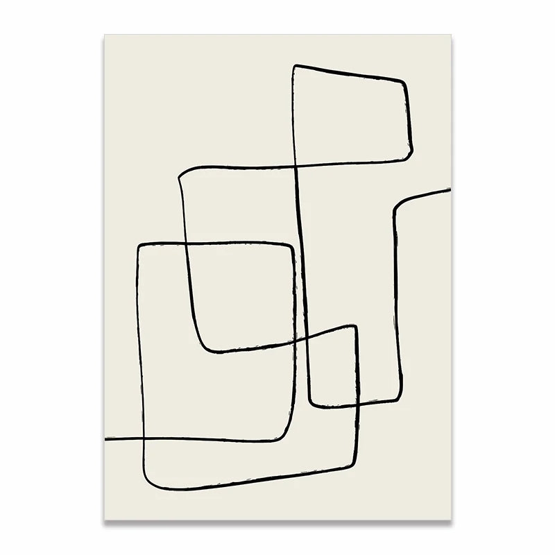 Abstract Line Drawing Print - Sudd