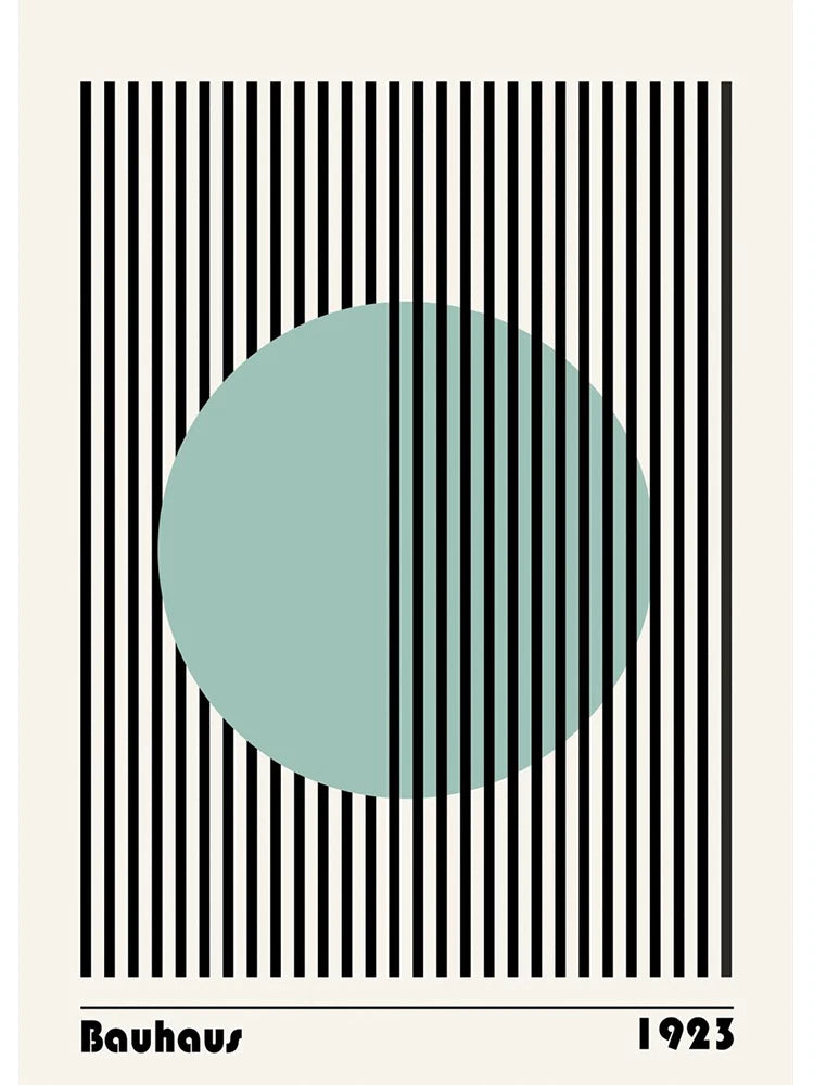 Bauhaus 1923 Circle Gradient Print - Sudd