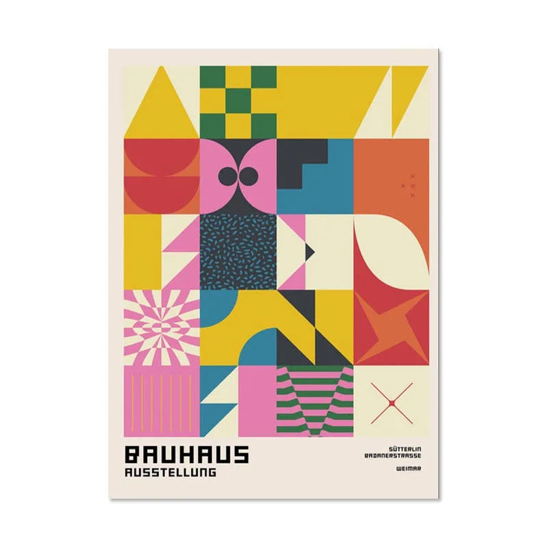 Bauhaus Ausstellung Vibrant Print - Sudd