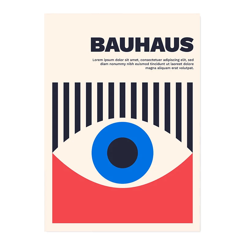 Bauhaus Blue Eye Print - Sudd