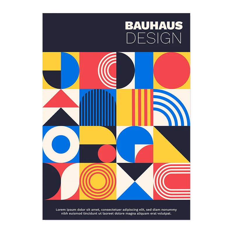 Bauhaus Design Block Print - Sudd