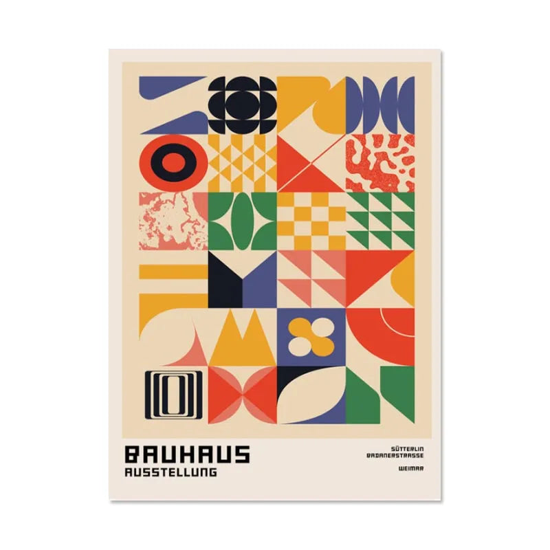 Bauhaus Mixed Shape Print - Sudd