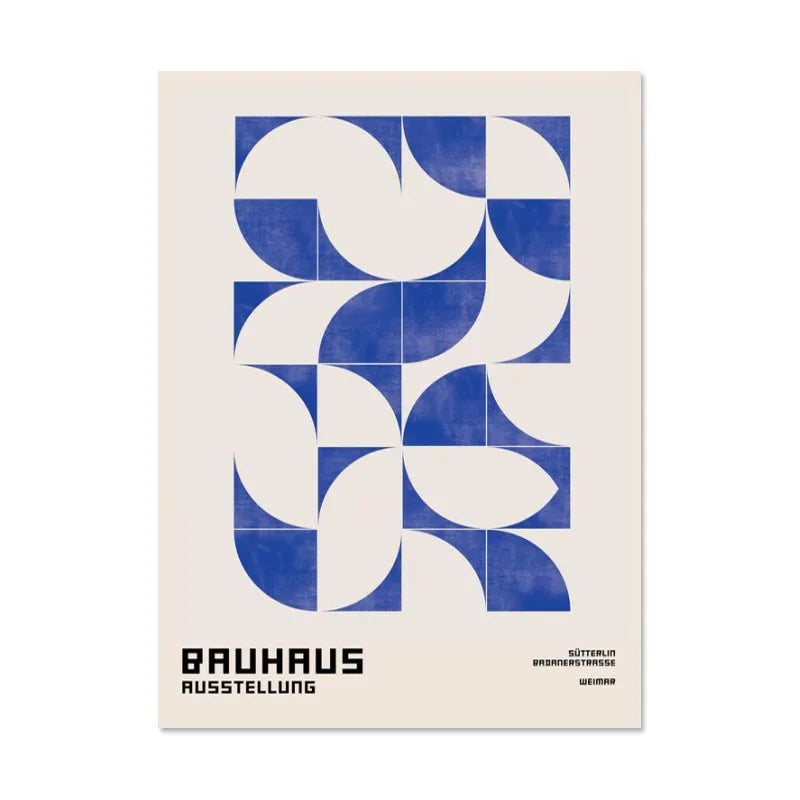 Bauhaus Royal Blue Print - Sudd