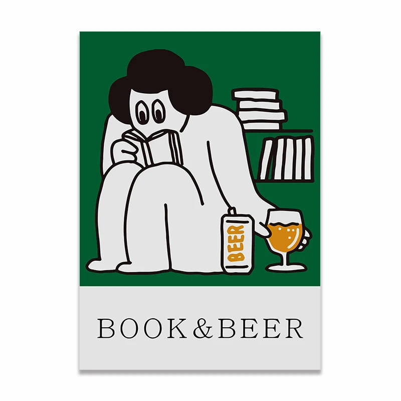 Book & Beer Print - Sudd