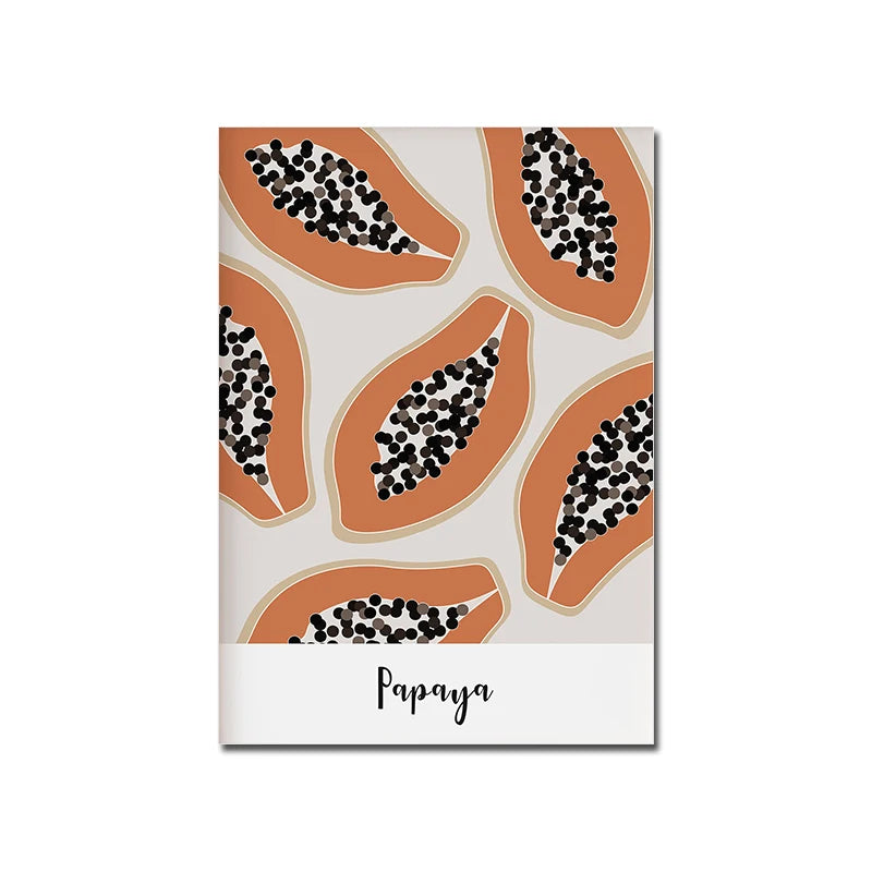 Neutral Coloured Papaya Print - Sudd