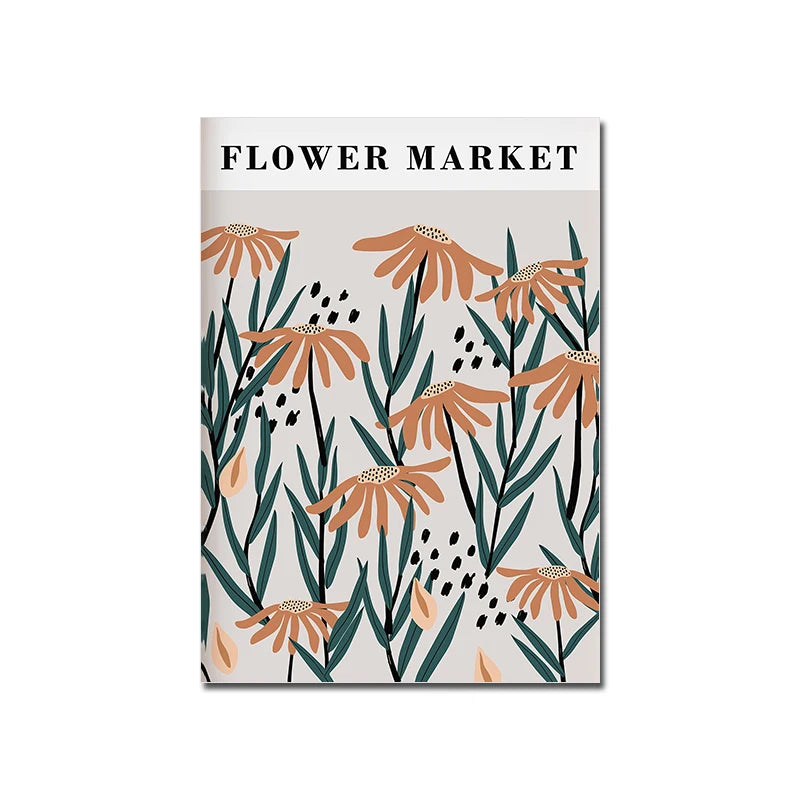 Neutral Flower Market Print - Sudd