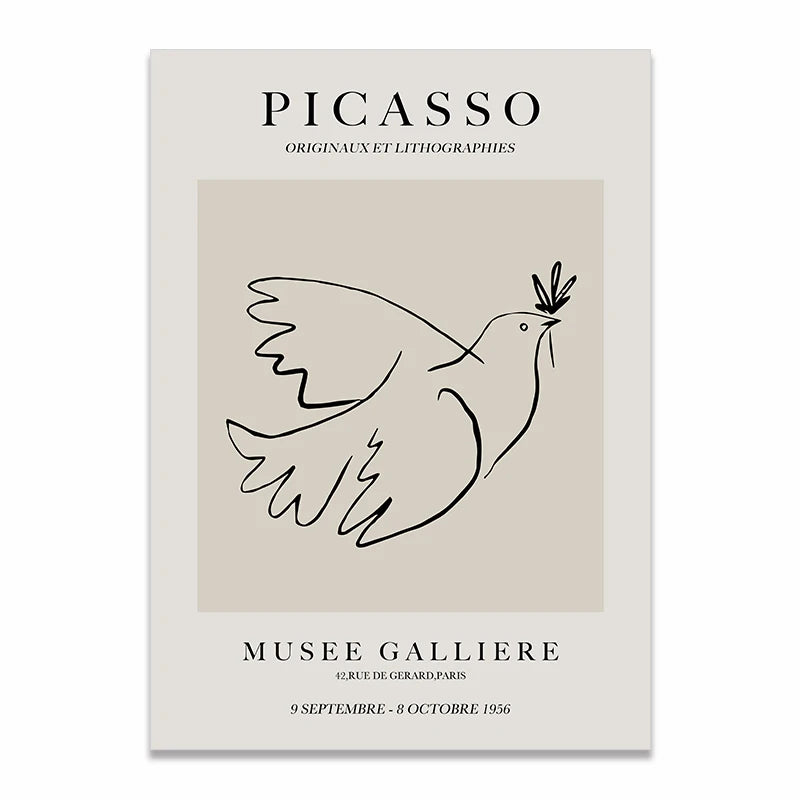 Picasso Musee Galliere Bird Print - Sudd