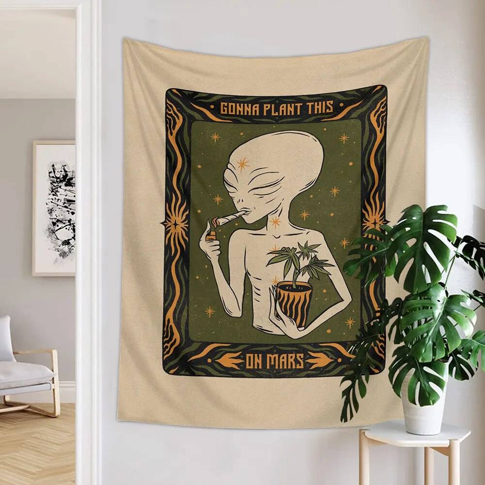 Boho Alien Inspired Tapestry - Sudd