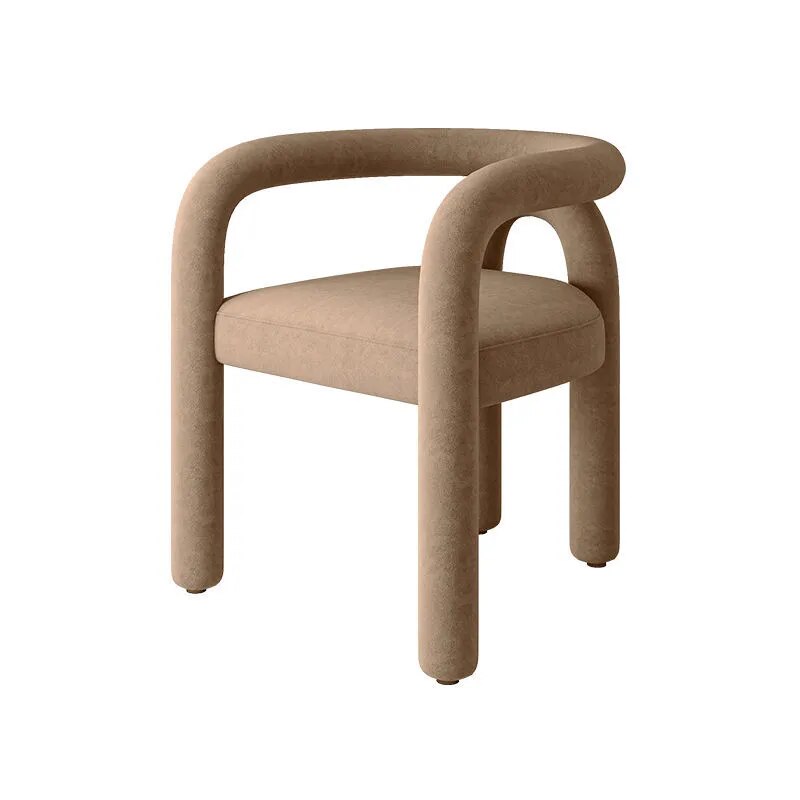 Wool Textured Rounded Noodle Chair - Sudd