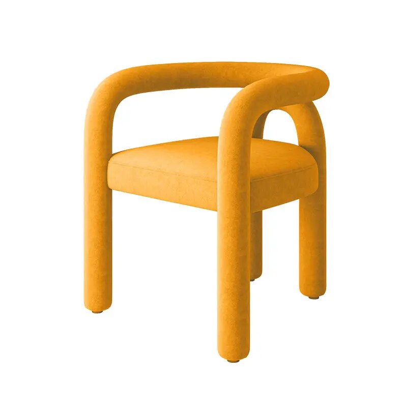 Wool Textured Rounded Noodle Chair - Sudd