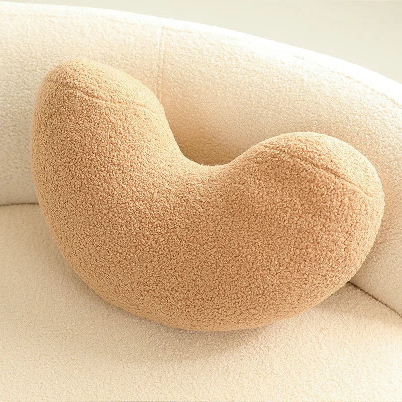 Soft Brown Curved Cushion - Sudd