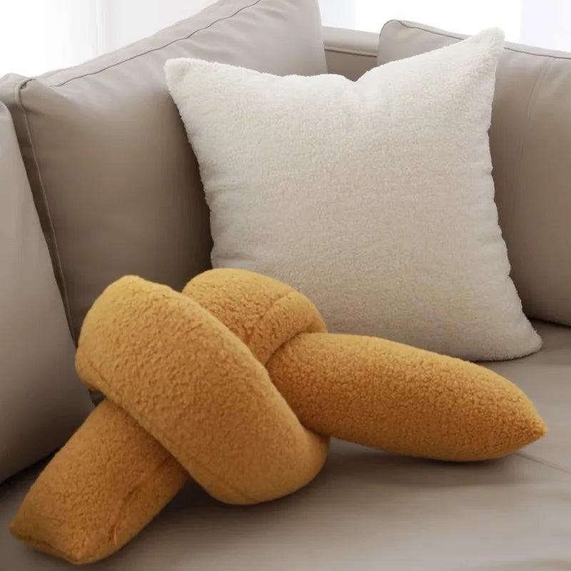 Soft Plush Knotted Cushion - Sudd