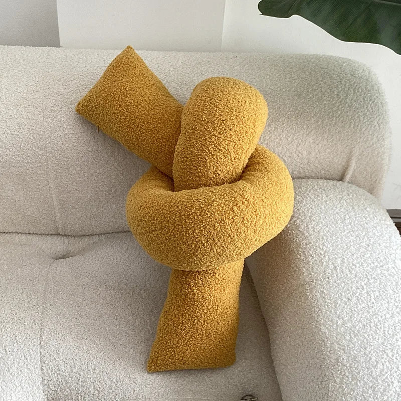 Soft Plush Knotted Cushion - Sudd