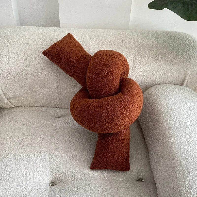 Soft Plush Knotted Cushion - Sudd