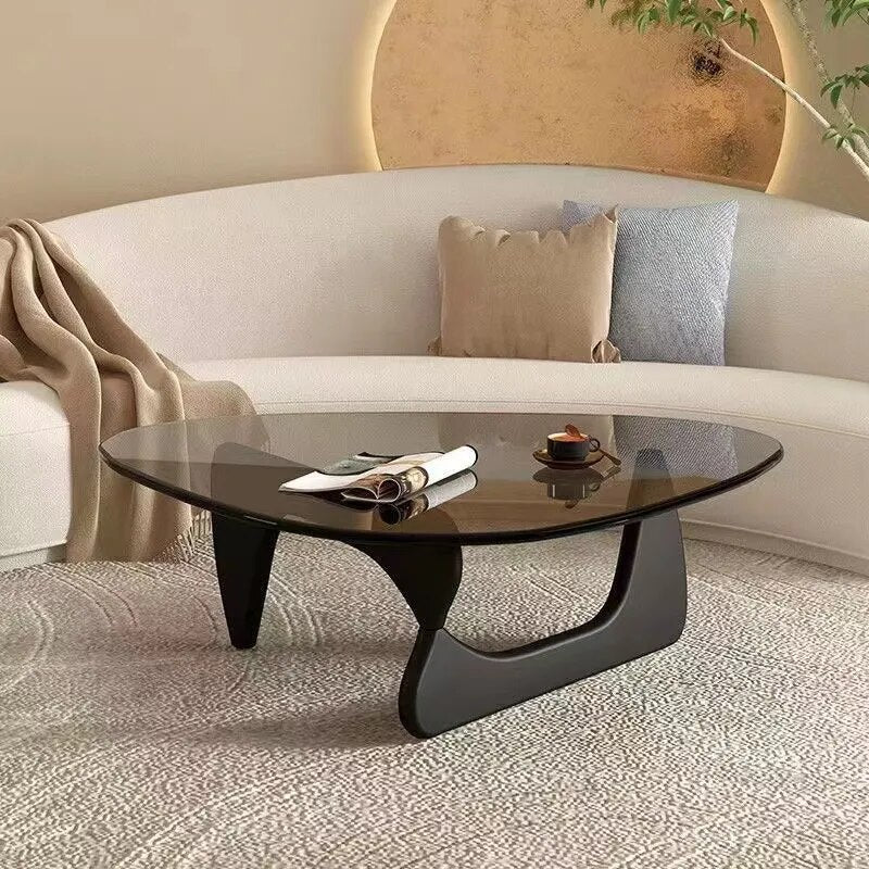 Nordic Designed Triangle Glass Coffee Table - Sudd