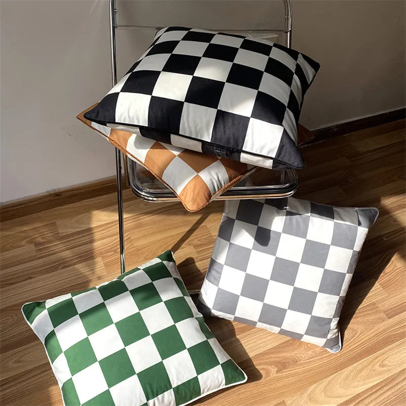 Checkerboard Square Cushion - Sudd